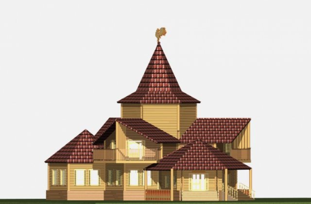 Отель в деревянном стиле